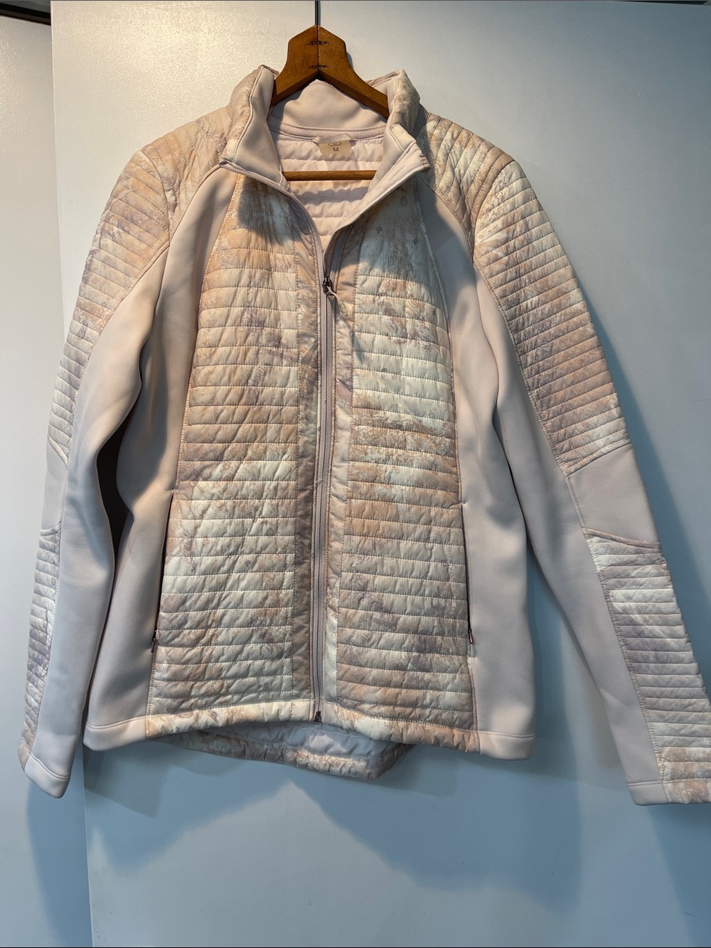 CALIA by Carrie Underwood Blush Quilted Hybrid Puffer Jacket